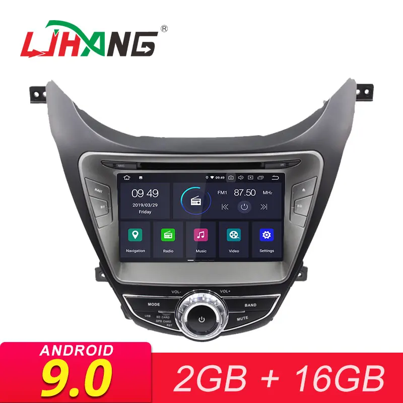 

LJHANG Android 9.0 Car DVD Player For Hyundai Elantra Avante I35 2010 2011 2012 2013 Multimedia Car Radio 2 Din GPS Wifi Stereo