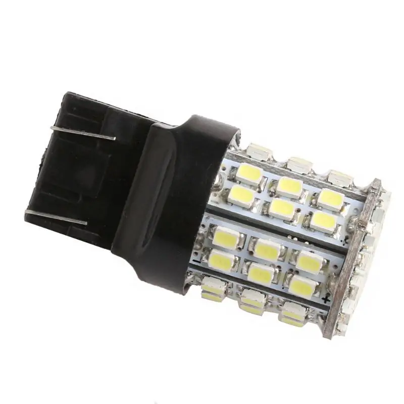 Автомобильный задний фонарь T20 W21W 7443 1206 64SMD светодиодный белый стоп сигнал