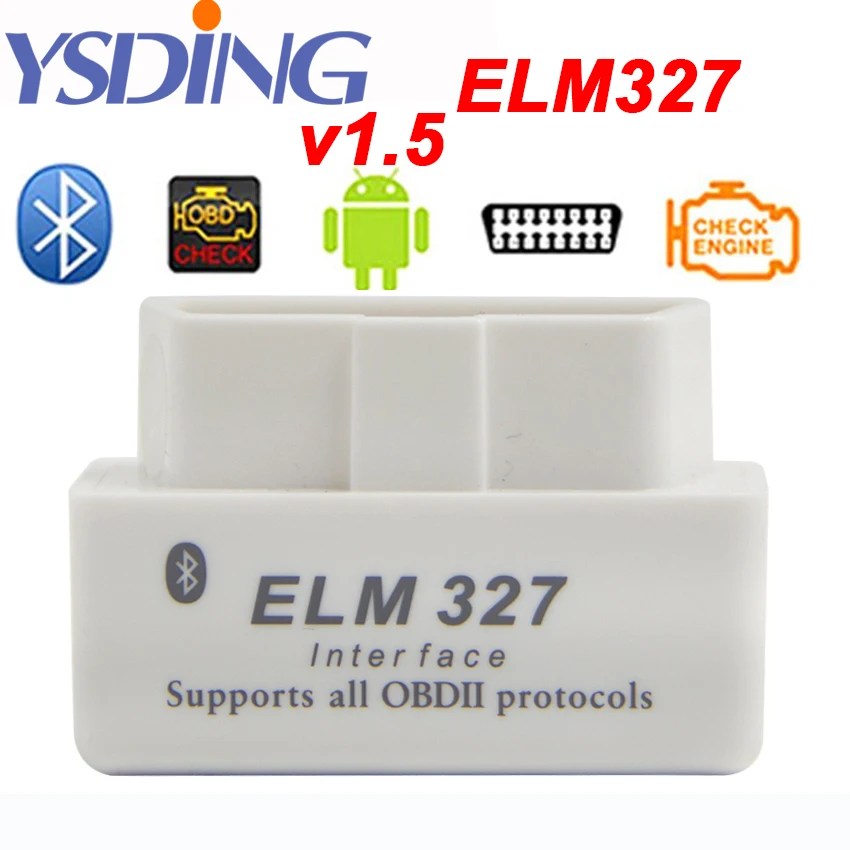 Последняя версия Супер Мини ELM 327 Bluetooth V1.5 OBD2 сканер ELM327 OBD 2 Автомобильный