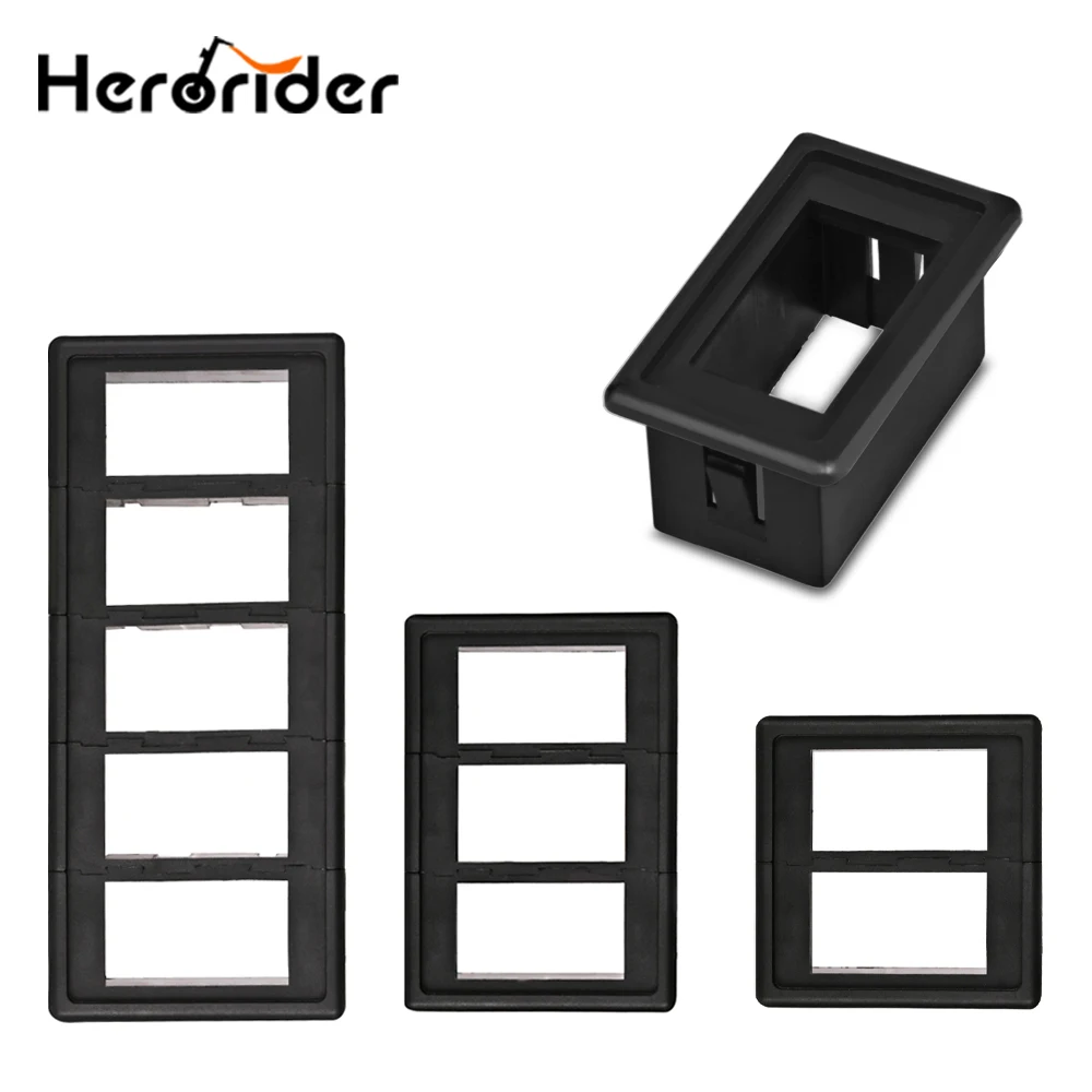 

1/2/3/4/5 Way Car Auto Boat Rocker Switch Clip Panel Holder Housing Auto Switches Car-Styling