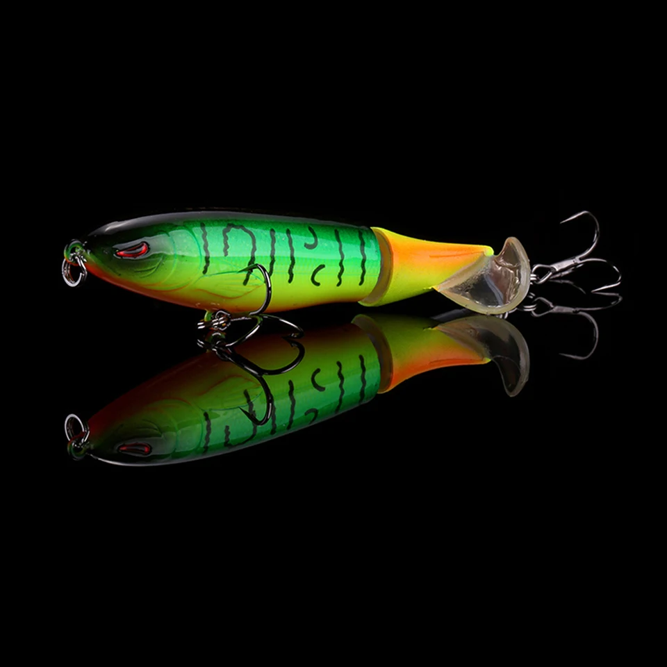 WALK FISH 1PCS Whopper Plopper 100mm 13.2g Artificial Topwater Fishing Lure Rotating Tail Wobblers Professional Pesca Isca - Image 2
