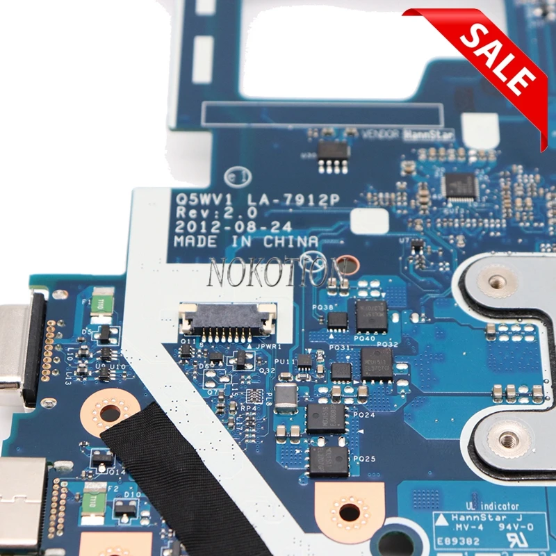 NOKOTION لشركة أيسر أسباير V3-571G V3-571G اللوحة المحمول NBY1711001 ملحوظة. Y1711.001 Q5WVH LA-7912P HM77 DDR3 GT620M 1 GB GPU NOKOTION لشركة أيسر أسباير V3-571G V3-571G اللوحة المحمول NBY1711001 ملحوظة. Y1711.001 Q5WVH LA-7912P HM77 DDR3 GT620M 1 GB GPU