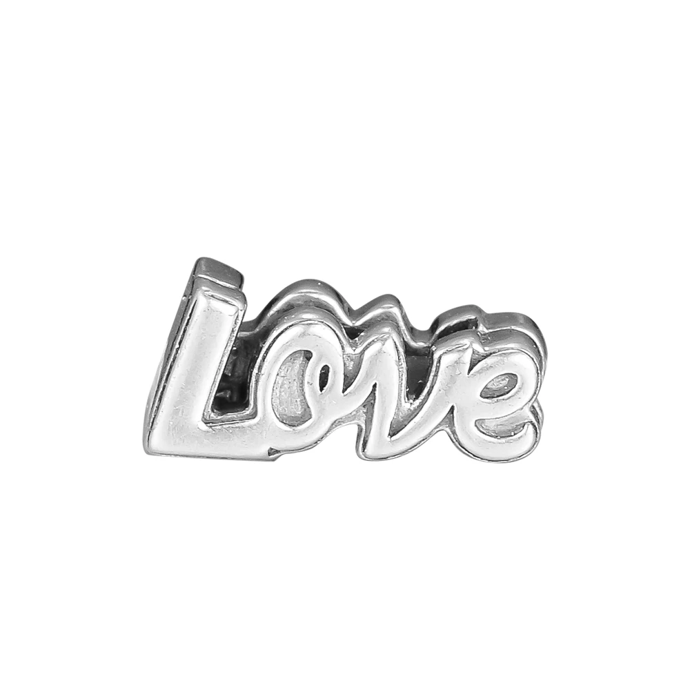 

2018 New 925 Sterling Silver Reflections Love Charm Original Beads Fit Pandora Bracelet Necklace For Women DIY Jewelry