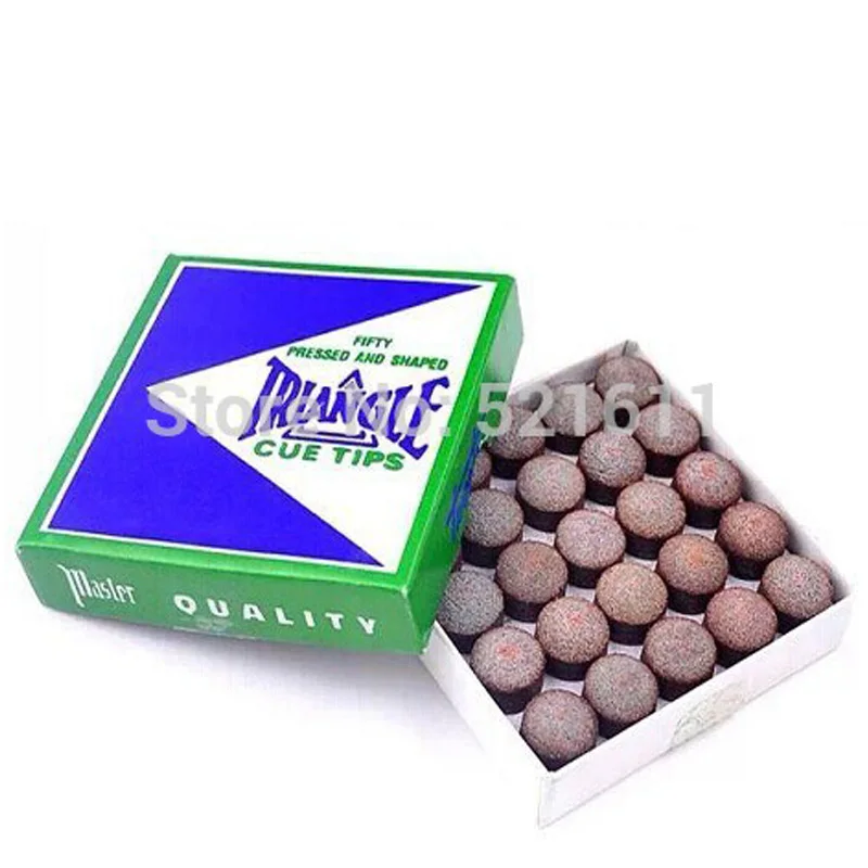 

13MM Original TRIANGLE billiard cue tips 10pcs/lot billiard pool tips free shipping billiard table accessories