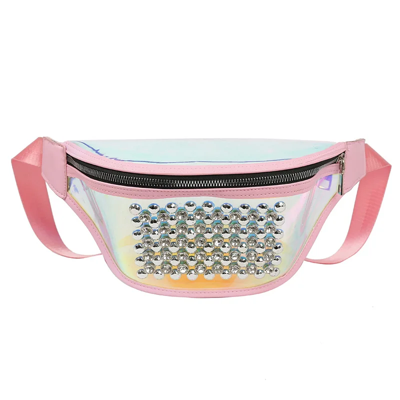 

LXFZQ NEW women's purse pochete feminina waist pack banana bag holographic belt bag fanny pack bolsa cintura banane sac leg bag