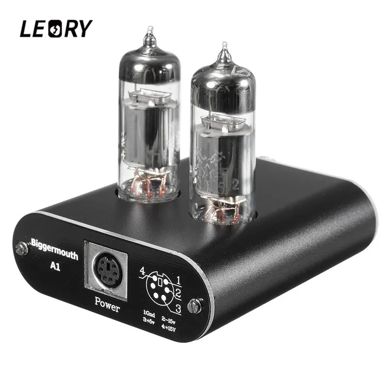 LEORY A1 Upgraded HIFI Headphone Amplifier 6J5 Class A 47 Headphone Amp OPA2604 DIY Professional Amplifier