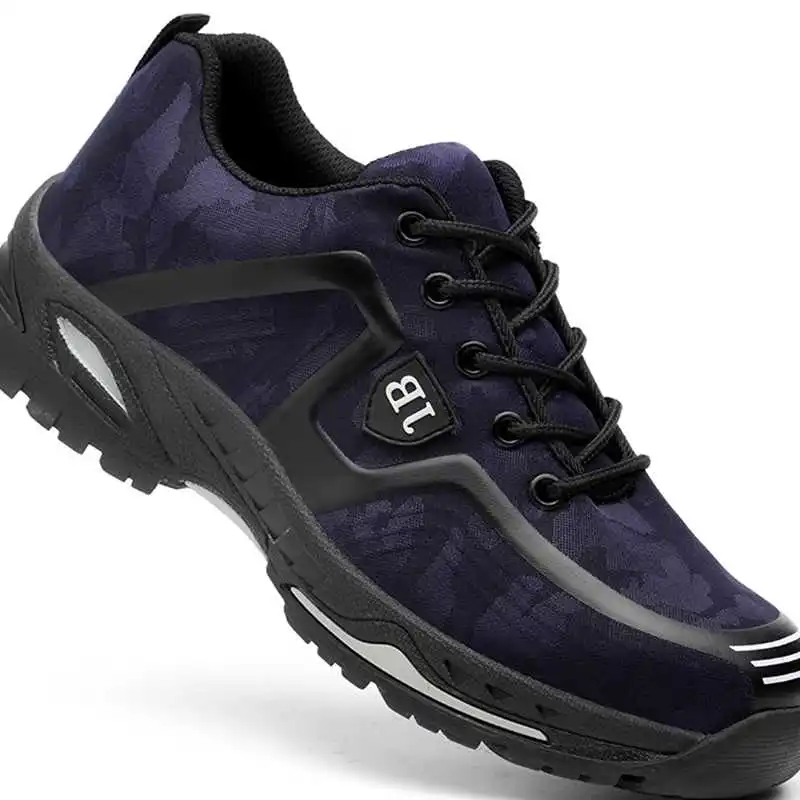 Men Steel Toe Safety Shoes Casual Breathable Work Sneaker Anti-piercing aramid fiber Protective Footwear