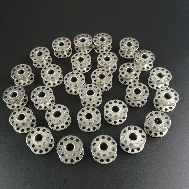 High Quality 20PCS Metal Bobbins Spool Sewing Craft Tool Stainless