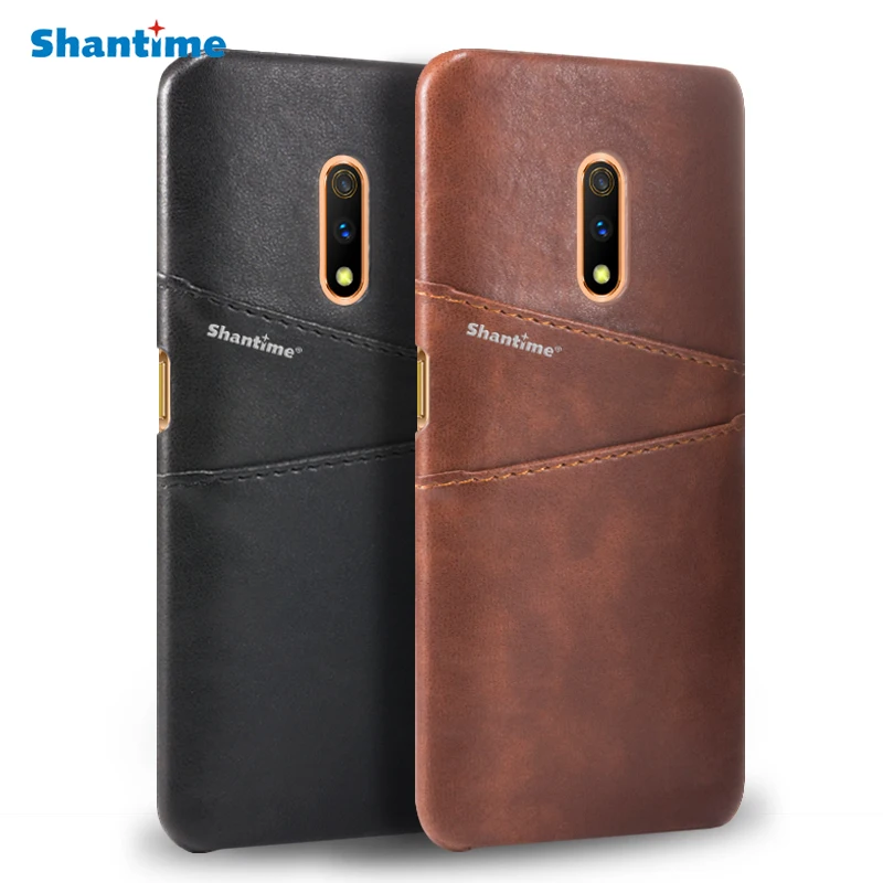 Luxury Vintage PU Leather Back Cover For OPPO Realme X Phone Case K3 Card Slot | Мобильные телефоны и аксессуары
