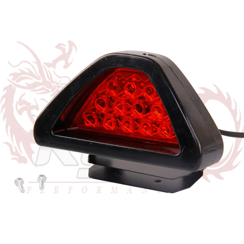 BRAKE LAMP TYPE R 12 RED LED Flashing Blink Triangle Light F1 Style