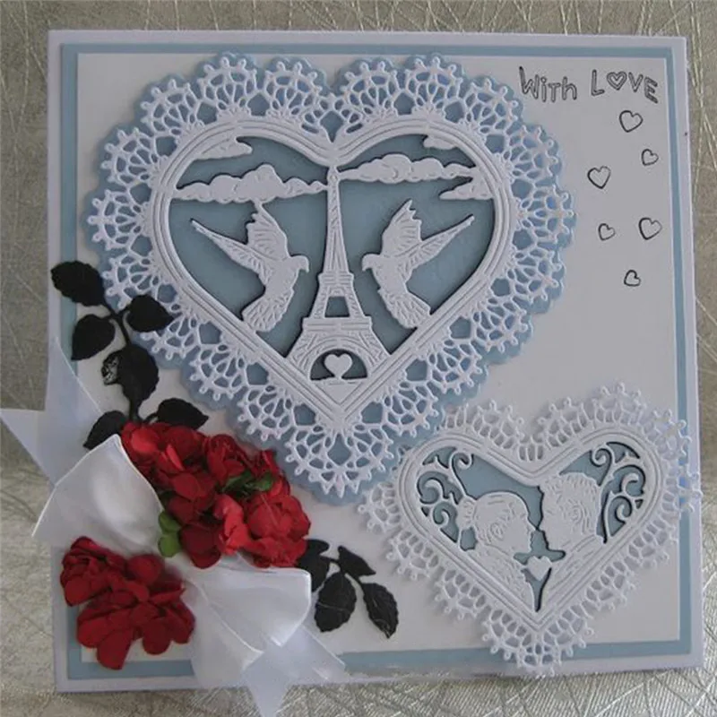 

YaMinSanNiO Heart Love Dies Metal Cutting Dies New 2019 for Card Making Scrapbooking Album Embossing Paper Craft Die Cut