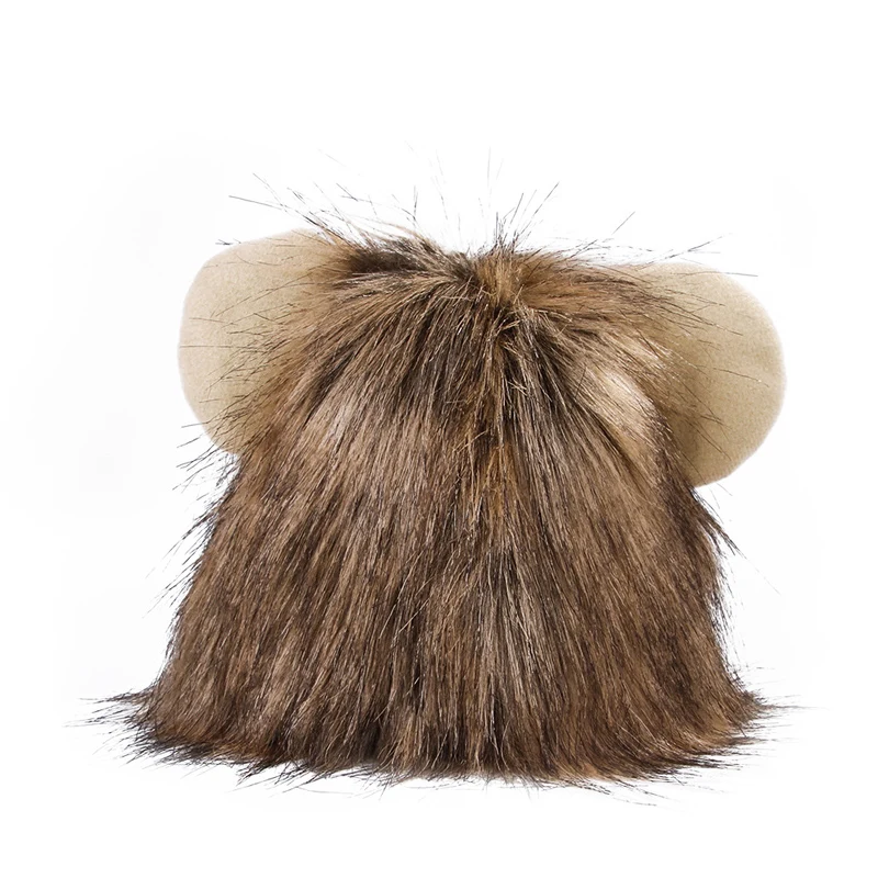 Funny Cute Pet Costume Cosplay Lion Mane Wig Cap Hat for Cat Halloween Clothes Fancy Dress with Ears Autumn Winter Funny Cute Pet Costume Cosplay Lion Mane Wig Cap Hat for Cat Halloween Clothes Fancy Dress with Ears Autumn Winter