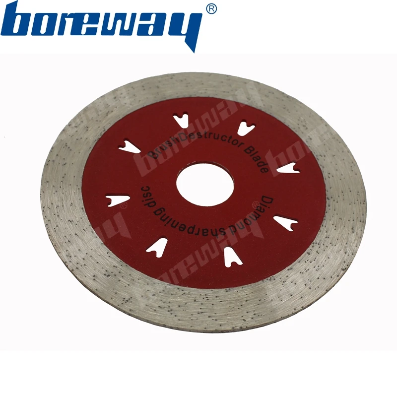 

D114*1.8*14*22.23mm Granite Marble Stone Continuous Diamond Cutting Discs Wet Using