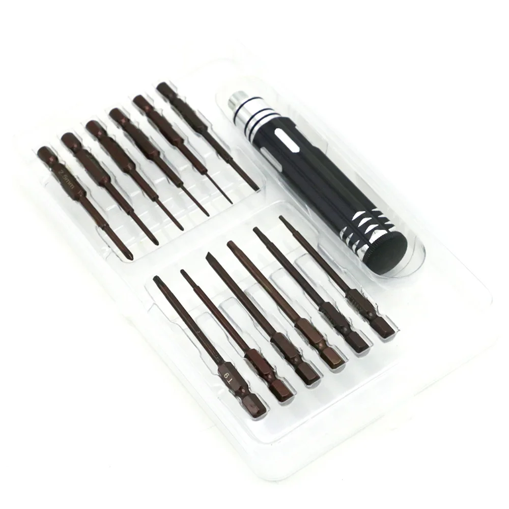 

Rc Tool 12 in 1 RC Hard Alloy Screwdriver Set Removal Tools for RC DIY Drone Helicopter Rc Toys