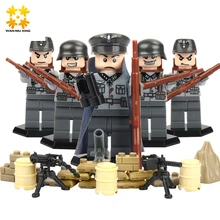 Baby DIY Self Locking Bricks Military Series Blocks Sets ABS Plastic Army children Kids Toys Models