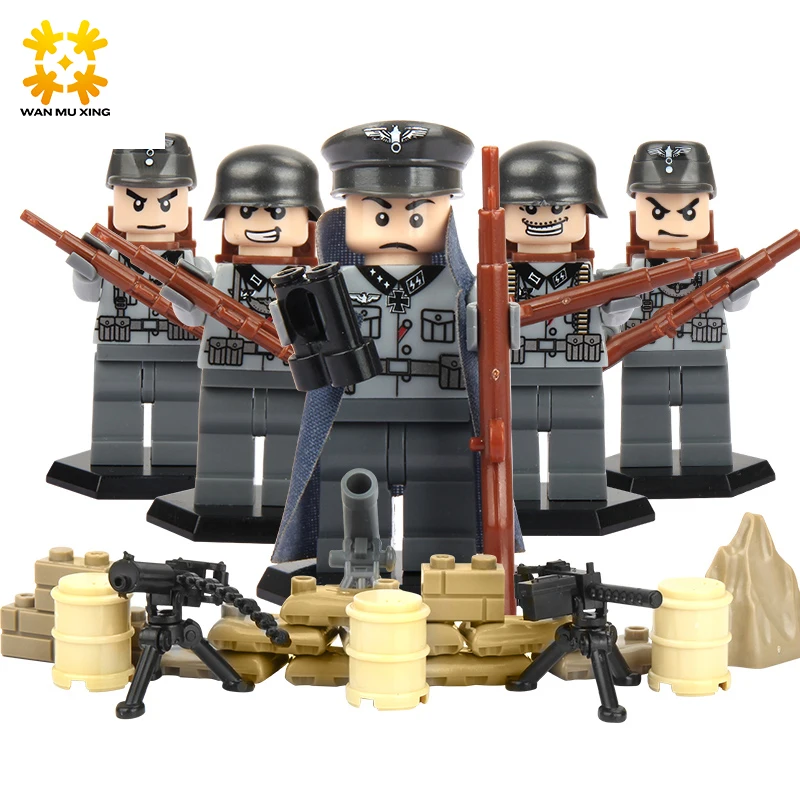 Baby DIY Self Locking Bricks Military Series font b Blocks b font Sets ABS Plastic Army