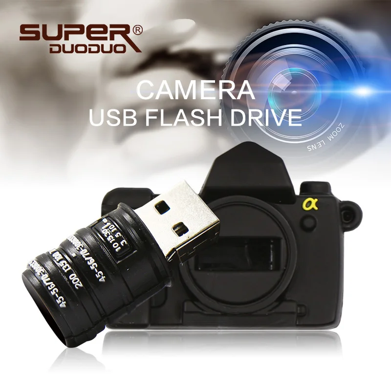 

64GB Camera shape usb flash drive memory pendrive stick 64gb/32GB/4GB/8GB/16GB USB Flash Pen Drive Thumb Camera gift