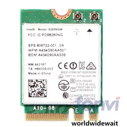 Intel 8260AC 8260NGW NGFF WI-FI сетевой карты 867 Мбит/с 2,4/5 ГГц для Windows 7 8 10