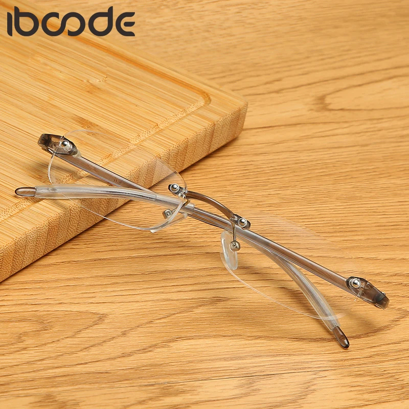 

iboode TR90 Reading Glasses Rimless Men Women Ultra-light Frameless Reading Glasses Spectacles Glasses 1.5 2.0 2.5 3.0 3.5 4.0