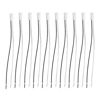 

10Pcs 20CM/7.87" High Temperature Cable G4 Lamp Holder Ceramic Light Socket LED Lighting Tool Household Accessory