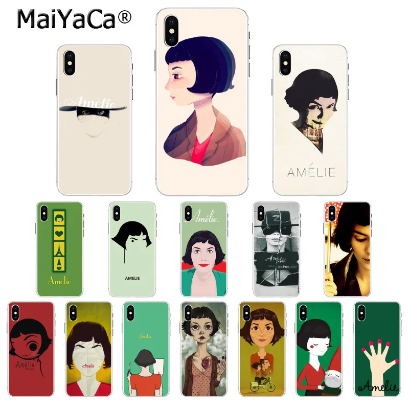 

MaiYaCa Amelie DIY Painted Beautiful Phone Accessories Case for iPhone X XS MAX 6 6s 7 7plus 8 8Plus 5 5S SE XR
