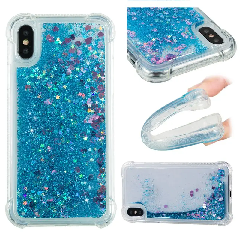 

Four Angle shockproof liquid quicksand intelligent phone case for Samsung s10 9 8 Plus s10e Note 9 8 J 6 2018 Mobile phone cases