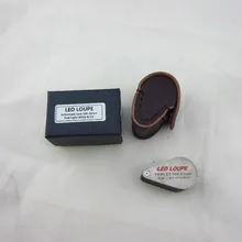 Дуговая форма лупа триплет 30X21 мм двойной свет-белый и УФ-ювелирные изделия алмаз золото драгоценный камень серебро нефритовый тестер Лупа