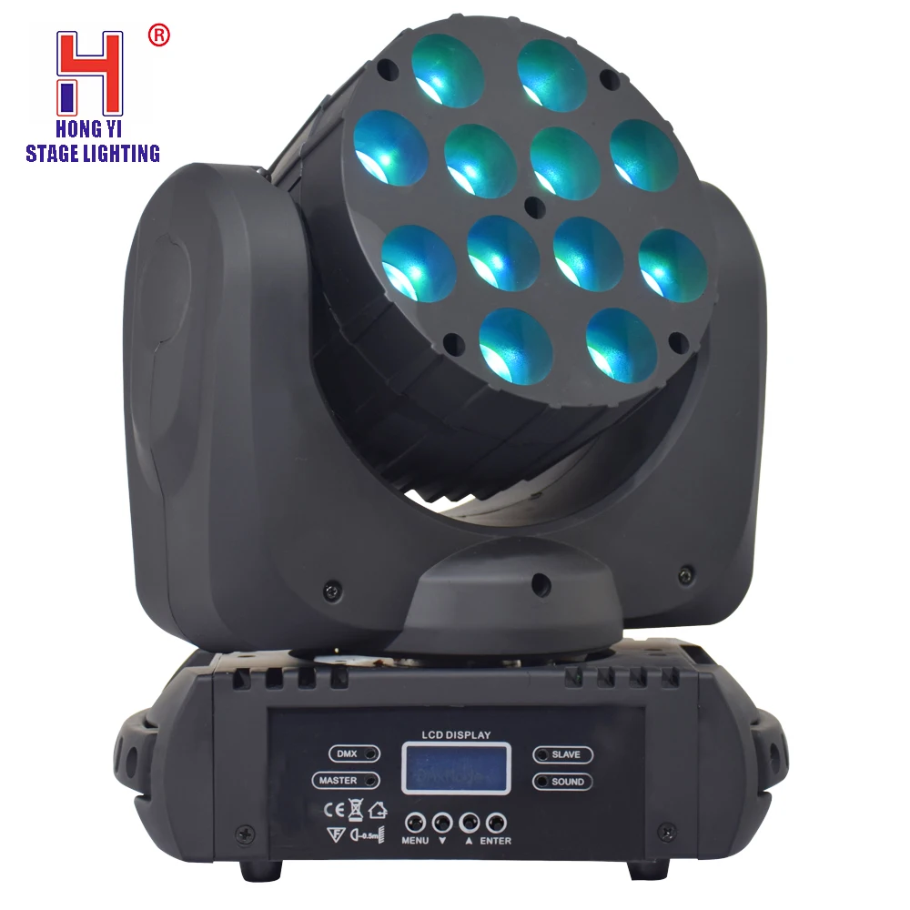 

led moving head light 12x12W rgbw 4in1 led stage light DMX beam moving head wash stage light for dj disco led party lights
