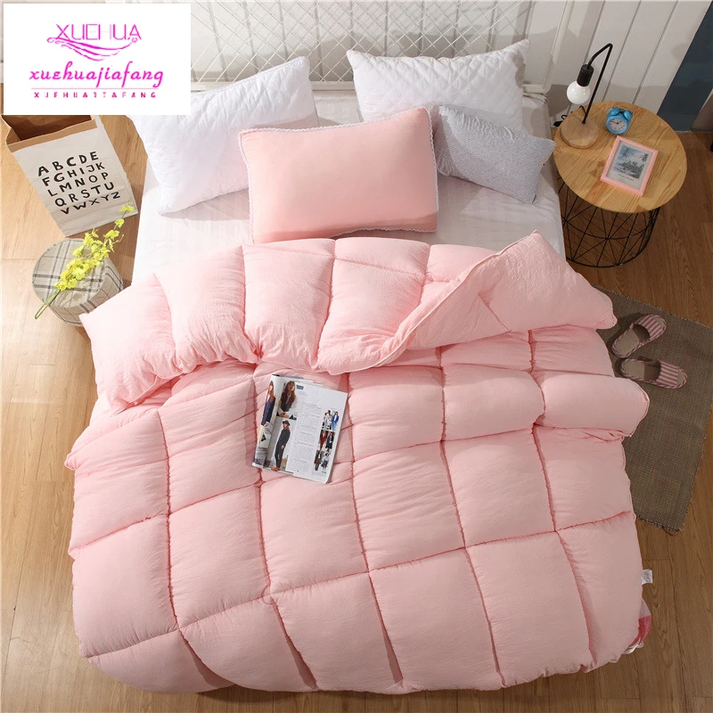 100 cotton quilt solid color duvets is core quilted thicker adult