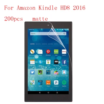 

Anti-glare Tablet LCD film Screen Protector for Amazon Kindle HD8 2016 9H Anti-scratch without retail packing 200pcs/lot