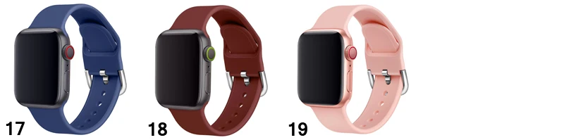 Ремешок для Apple Watch 44 мм 40 мм 38 мм 42 мм спортивный силиконовый браслет correa iwatch series 5 4 3 2 Аксессуары для Apple watch 4