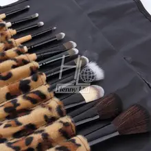 2016 Professional Makeup kits 12 PCs Brush Cosmetic Facial Make Up Set tools With Leopard Bag makeup brush tools hot sales
