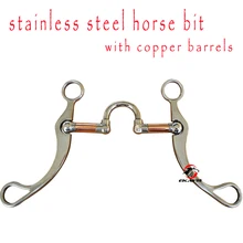 Западный Бит из нержавеющей стали. Коррекция SS мундштук с медными бочками, продукт лошади(BT1131