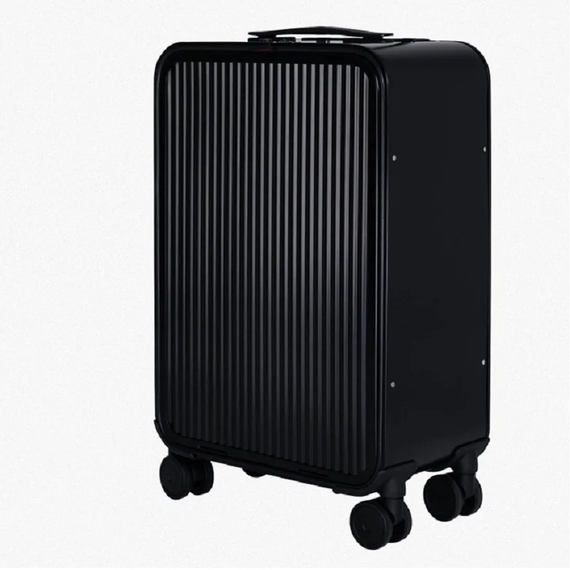 LEINASEN high quality 20" 24" inch aluminium suitcase LOCK spinner business trolley luggage bag on wheel - Цвет: 1PCS