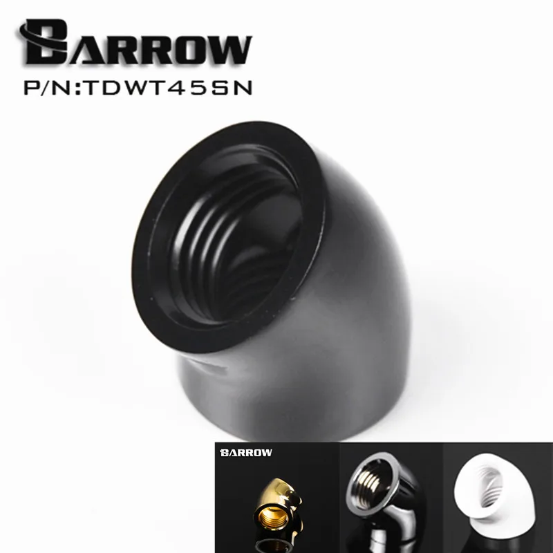 

Barrow G1/4 Reversing Fitting 45 degree Adapter ( Female to Female ) for computer water cooling TDWT45SN