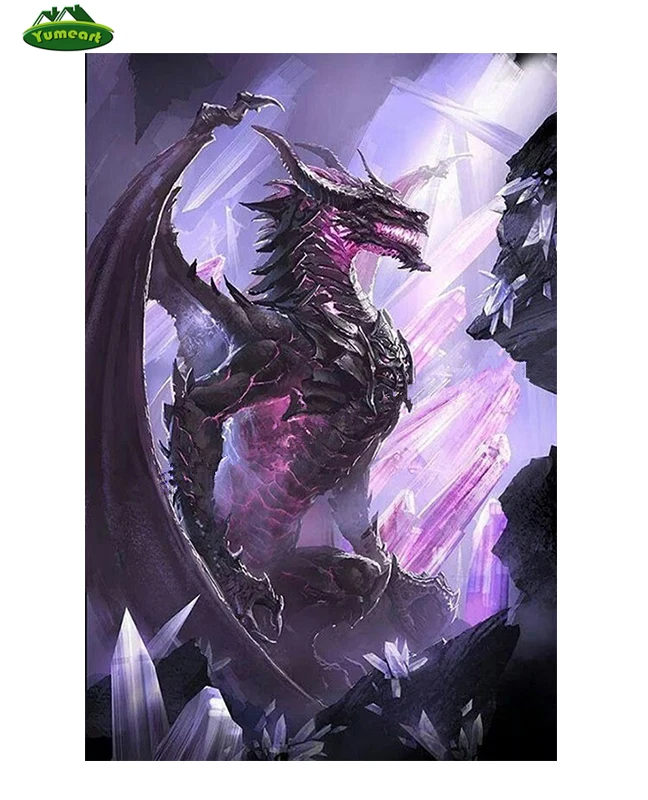 

Creative Printing Picture DIY Dragon Mosaic Diamond Painting Cross Stitch Art Crafts Animals Embroidery Wedding Wall Decoration