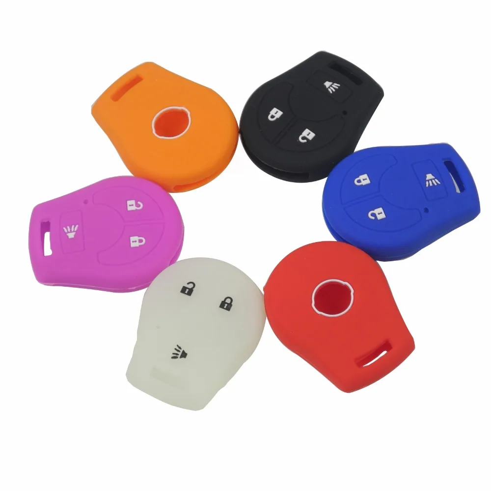 

for Nissan March Tiida Altima Armada Cube Juke Maxima Pathfinder Rogue Sentra Versa micra Remote Fob 3 Buttons Key Cover Case