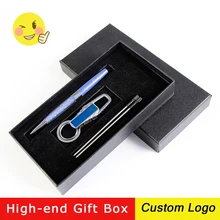 1set Rotating Multicolor Metal Crystal Ballpoint Pen Rhinestone Gift Ballpoint Pen With Gift Box Laser Custom Logo Engraving pen 15 25pcs metal ballpoint pen black ink diamond shaped artificial crystal pen with plastic box