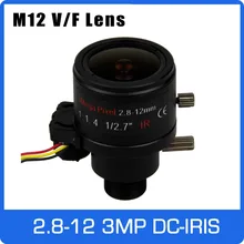 3 мегапикселя с переменным фокусным расстоянием Объективы для видеонаблюдения 2,8-12 мм M12 крепление 1/2. 7 дюймов с DC-IRIS для 720 P/1080 P IP/AHD Камера