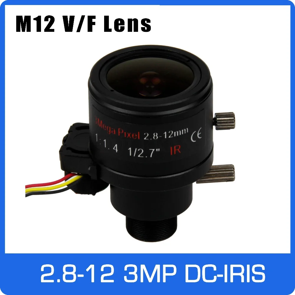 3Megapixel Varifocal CCTV Lens 2.8-12mm M12 Mount 1/2.7 inch with DC-IRIS For 720P/1080P IP/AHD Camera Free Shipping 3Megapixel Varifocal CCTV Lens 2.8-12mm M12 Mount 1/2.7 inch with DC-IRIS For 720P/1080P IP/AHD Camera Free Shipping