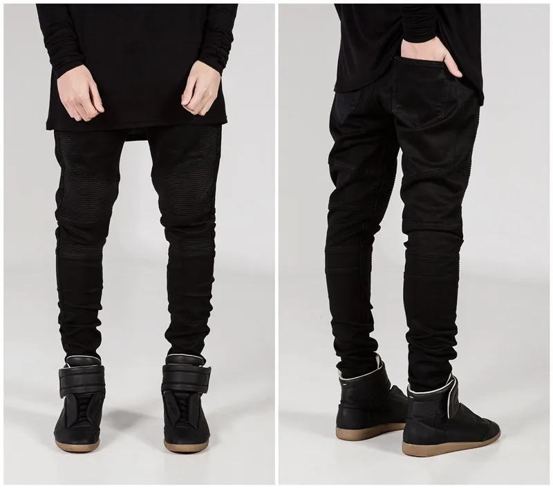 Black Skinny Jeans Men Winter Autumn Stretch Denim Jeans Man Elastic Casual Slim Jean Pants Male Quality Jeans Homme