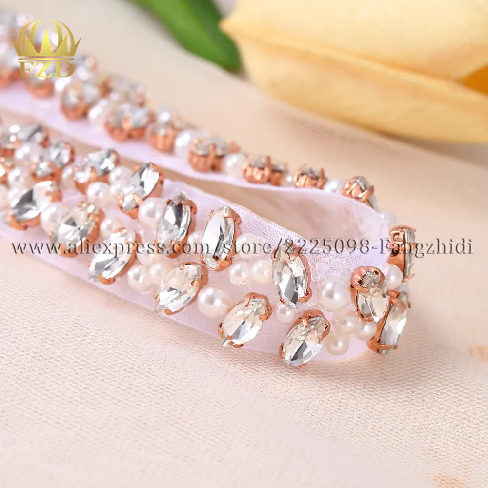 FZD (30pieces) Wholesale Handmade Hot Fix Crystal Sew On Pearls Bridal  Rhinestone Applique for Wedding Sash Belt Waistband DIY - AliExpress