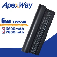 6600 мА/ч, 7,4 В 6 ячеек для Asus с адаптером переменного тока питания Батарея AL23-901 AP23-901 Eee PC 1000 1000H 1000HA 1000HD 1000HE 1000HG 901 904HD