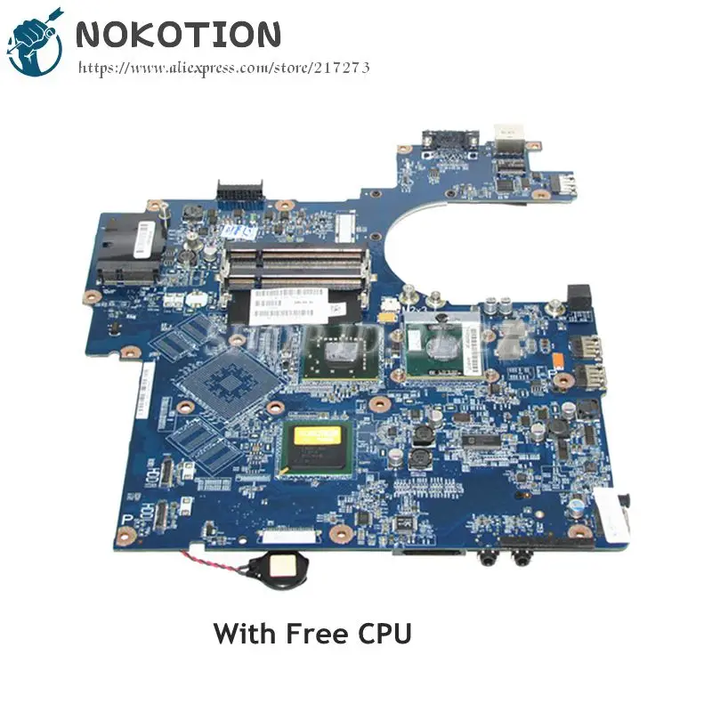 NOKOTION материнская плата для ноутбука Dell Vostro 1710 V1710 DDR2 безцп JAL60 основная 0Y185C с
