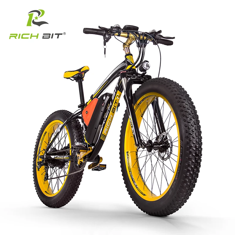 Excellent RichBit RT-012 Plus Fat Tire ebike 21 speeds 48V 1000W 17Ah Lithium Battery powerful Electric Bicycle With Computer Speedometer 1