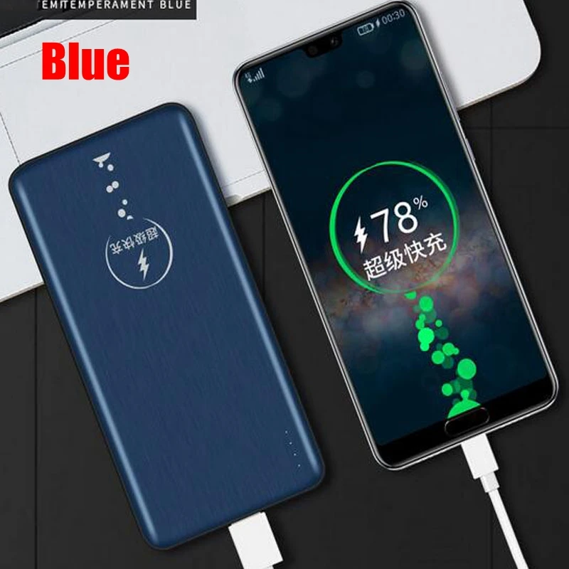 Supercharge power bank 10000 мАч SCP супер Зарядка power bank 5A FCP портативное зарядное устройство для huawei P20 Pro P10 mate 10 быстрое зарядное устройство