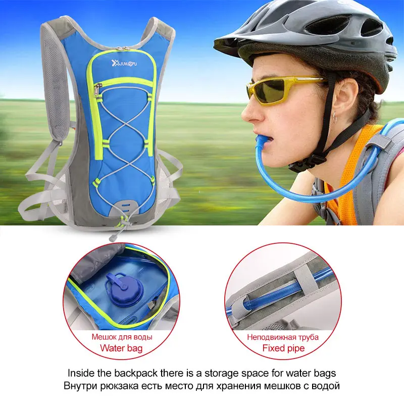 8L Nylon Vest Running Backpack Sports Hydration Cycling Marathon Trail Running Men Women Bag Waterproof Run Fitness Accessories