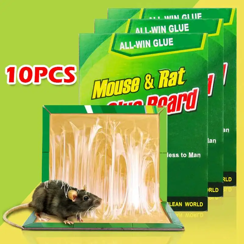 10pcs 1 шт. доска для мыши липкая клейкая крысоловка Мышь Крыса змея жуки мыши ловушки нетоксичные экологически чистые вредители контроль отклонения - Цвет: 10pcs