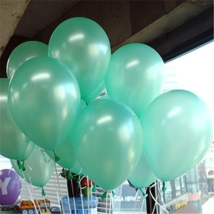 10 шт 10 дюймов 2,2 г латексные воздушные шары «сердце» принадлежности для дня рождения Свадебные украшения надувные воздушные шары Аксессуары для праздников - Цвет: A17 Lake Blue Round