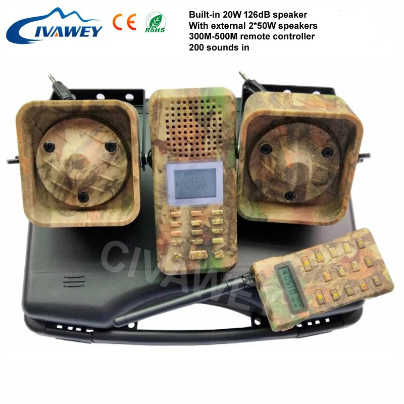 

300M-500M remote controller hunting decoys 50w Hunting Duck Calls Wildlife Hunting Bird Caller Sound MP3 Player